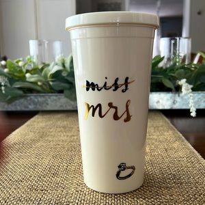 Kate Spade Miss to Mrs tumbler